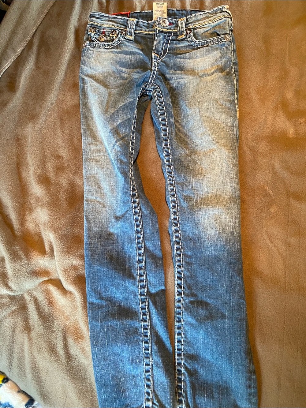 True Religion Kids Blue Washed Slim Jeans
